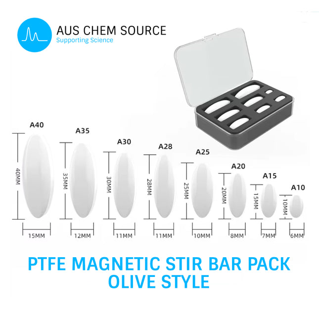 PTFE Stir Bar Pack - Olive Style